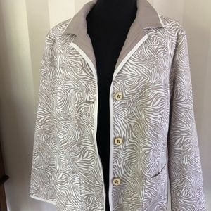 LAST LAST CALL Animal Print Lightweight Jacket